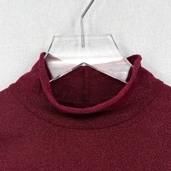 ANTHROPOLOGIE DAILY PRACTICE Shimmer Open Back BodySuit Womens Small Plum NEW - Picture 8 of 16